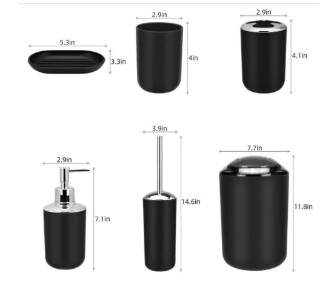 Miniatura 5 de Set X6 Accesorios Para Baño